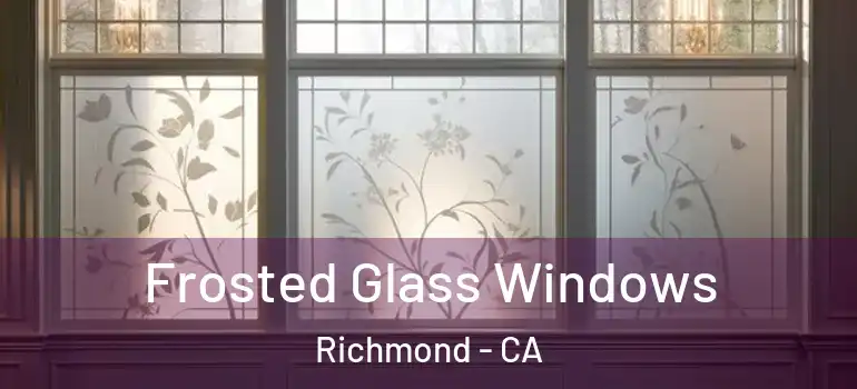  Frosted Glass Windows Richmond - CA