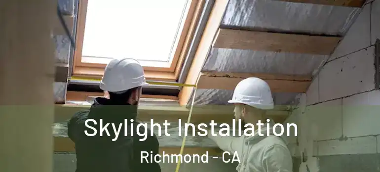 Skylight Installation Richmond - CA