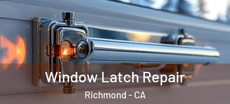  Window Latch Repair Richmond - CA